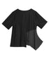 Asymmetric Stripe Panel Pocket Top